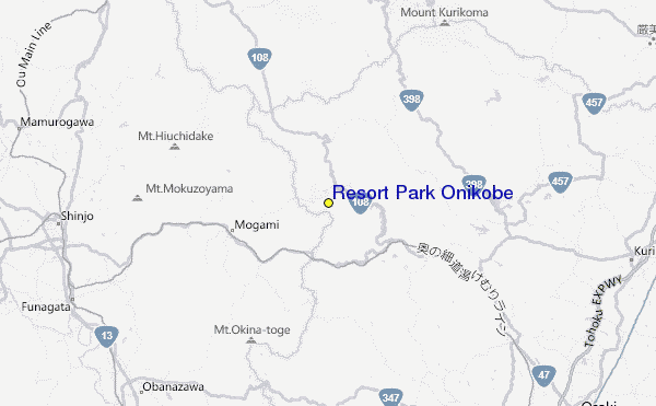 Resort Park Onikobe Location Map