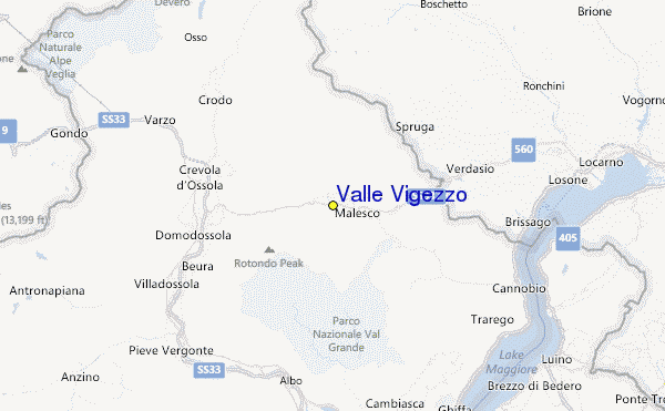 Valle Vigezzo Location Map
