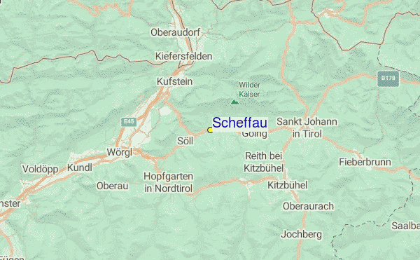 Scheffau Location Map