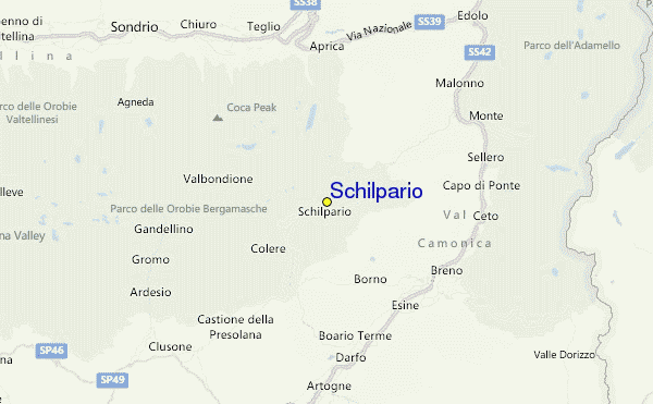 Schilpario Location Map