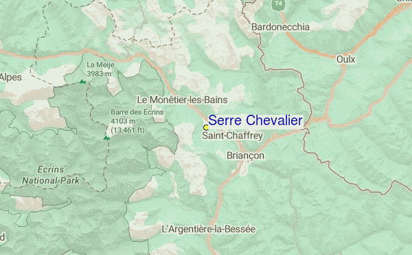 Serre Chevalier Location Map