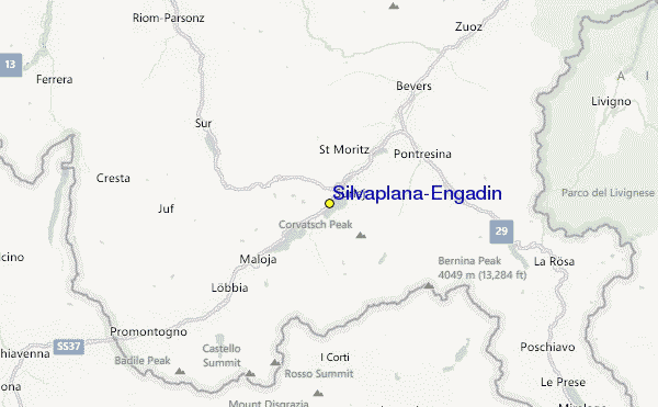 Silvaplana/Engadin Location Map