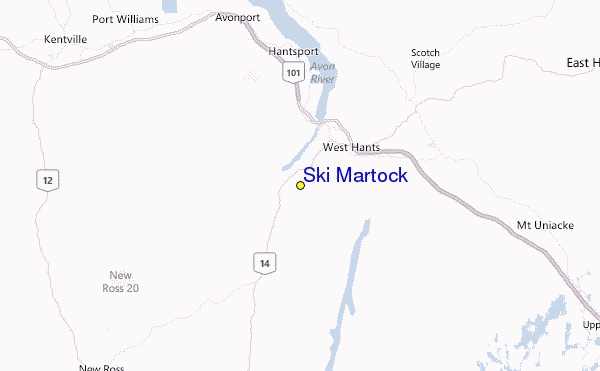 Ski Martock Location Map