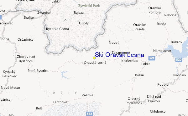 Oravská Lesná Location Map