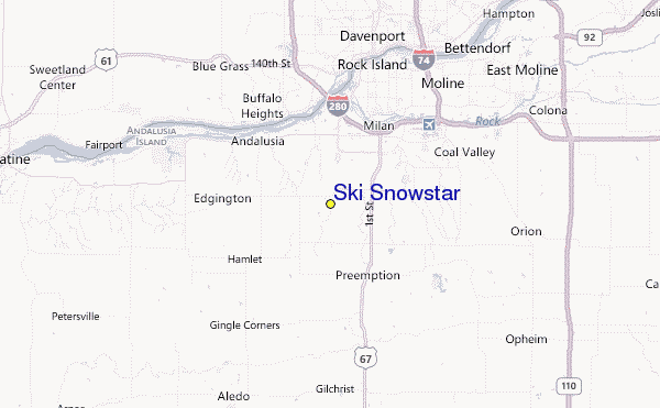 Ski Snowstar Location Map