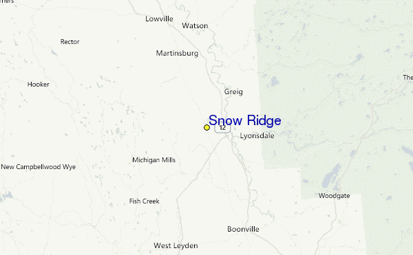 Snow Ridge Location Map