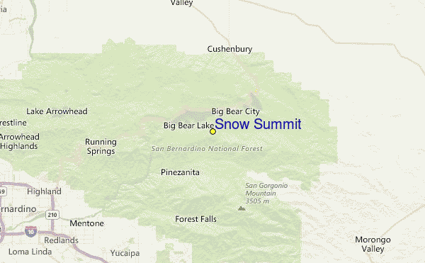 Snow Summit Location Map
