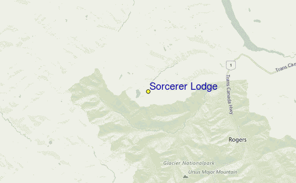 Sorcerer Lodge Location Map