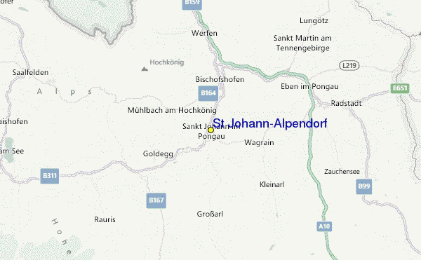 St Johann-Alpendorf Location Map