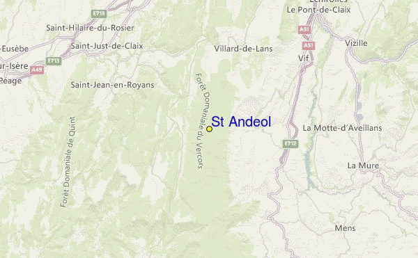 St Andeol Location Map