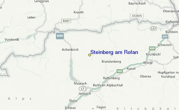 Steinberg am Rofan Location Map