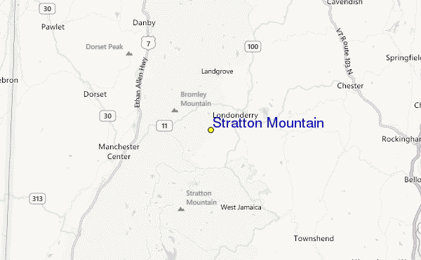 Stratton Mountain Location Map