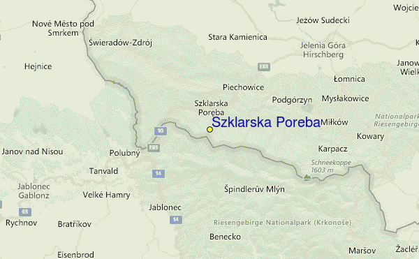 Szklarska Poręba Location Map