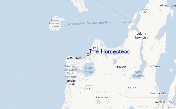 The Homestead (Michigan) Location Map