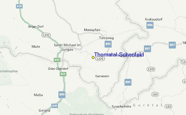 Thomatal-Schonfeld Location Map