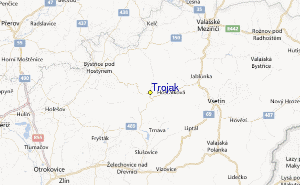 Troják Location Map