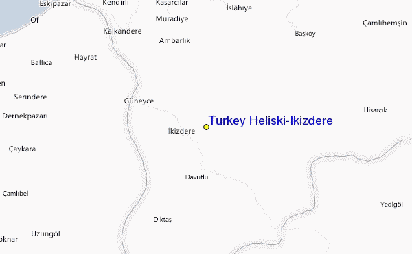 Turkey Heliski-Ikizdere Location Map