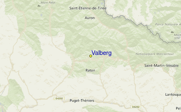 Valberg Location Map