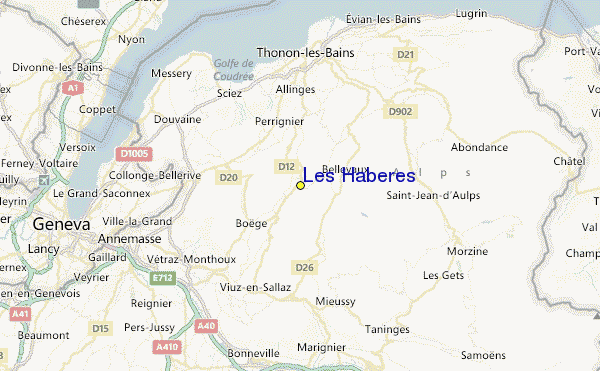 Les Habères Location Map