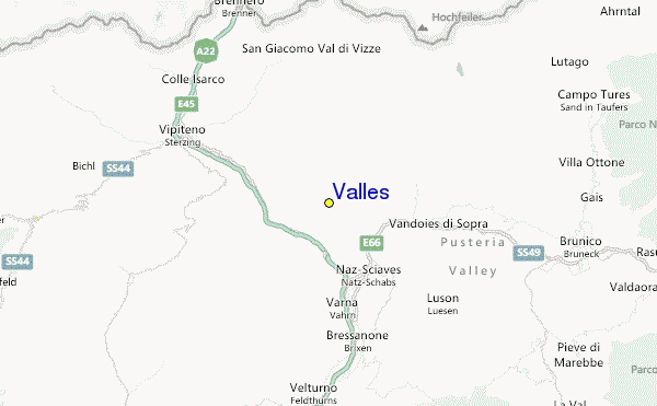 Valles Location Map