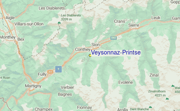 Veysonnaz-Printse Location Map