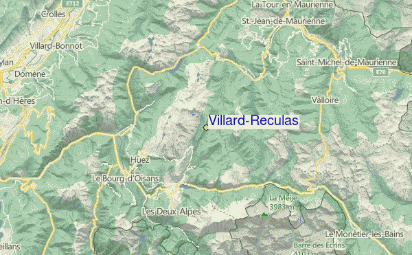 Villard-Reculas Location Map