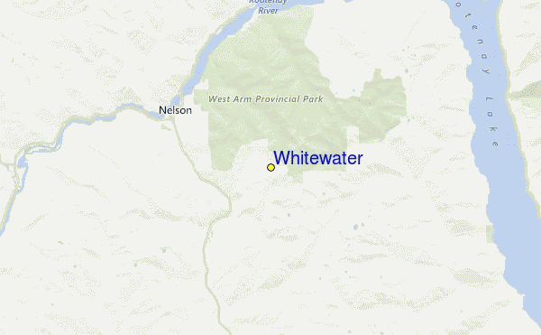Whitewater Location Map