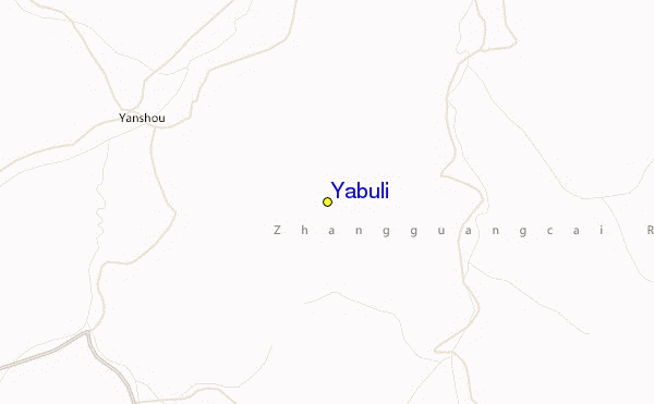 Yabuli Location Map