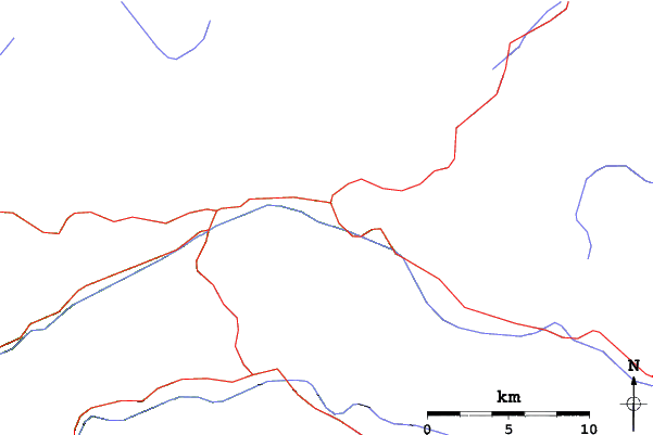 Roads and rivers close to Альпика