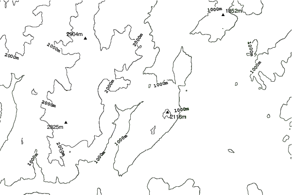Andalo neighbourhood contours