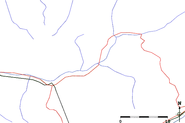 Roads and rivers close to Aussois