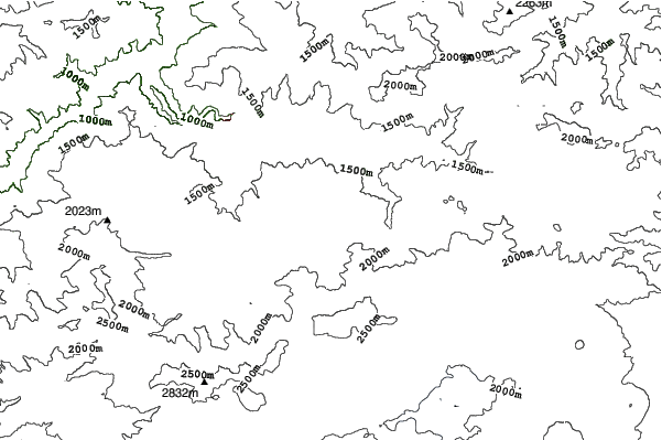 Bakuriani neighbourhood contours
