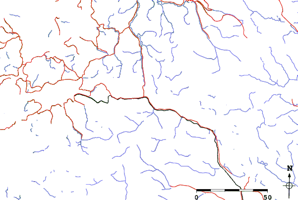Roads and rivers close to Björkliden
