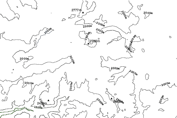 Boreal Mountain neighbourhood contours