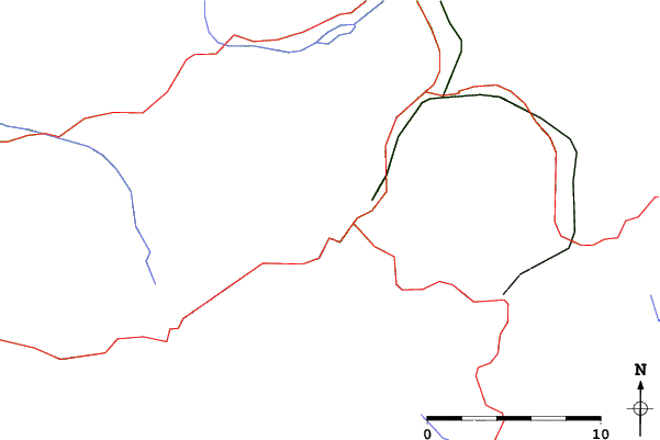 Roads and rivers close to Braunwald