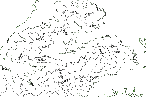 Brezovica neighbourhood contours