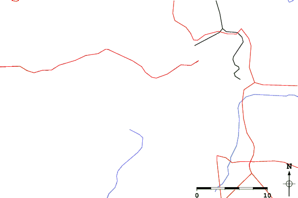 Roads and rivers close to Brighton Resort