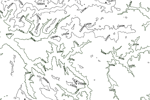 Cerkno neighbourhood contours