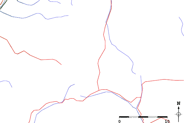 Roads and rivers close to Colfosco (Alta Badia)