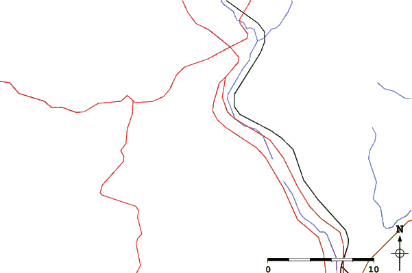 Roads and rivers close to Edelweiss Valley