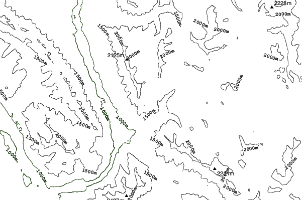 Fernie Wilderness Adventures neighbourhood contours