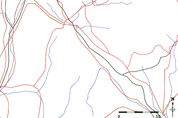 Roads and rivers close to Fujimi Panorama