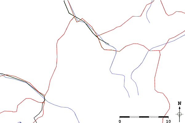 Roads and rivers close to Gaschurn