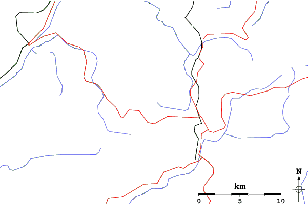 Roads and rivers close to Gemeindealpe