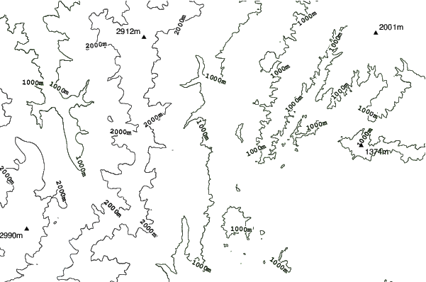 Hakuba Goryu neighbourhood contours