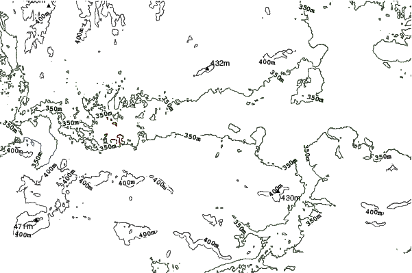 Hanson Hills neighbourhood contours