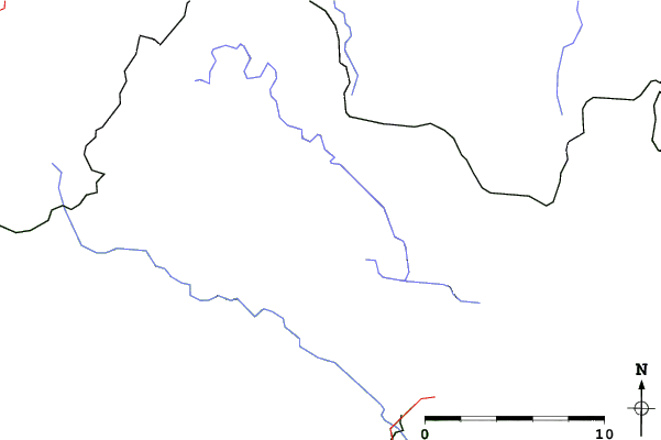 Roads and rivers close to Hochficht-Schwarzenberg