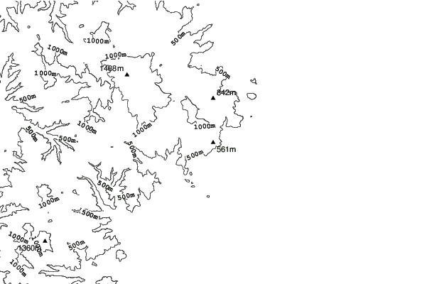 Izumigatake neighbourhood contours