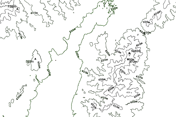 Kálnica neighbourhood contours