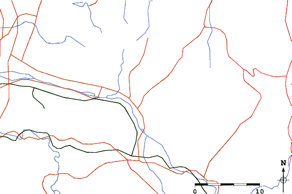 Roads and rivers close to Karigahara